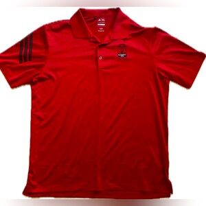 Adidas red Golf polo with Blackwolf Run logo. Excellent condition. Size Large